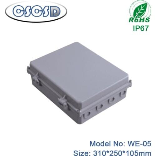 1pcs/lot 310*250*105mm CSCSD diy amplifier chassis ip67 cnc aluminum die-casting waterproof aluminum amplifier case