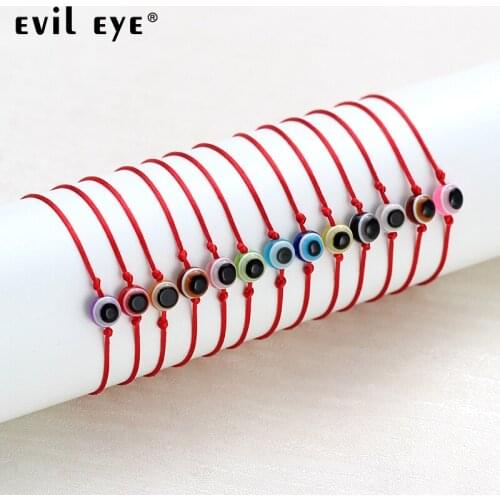 EVIL EYE fashion red string adjustable evil eye bracelet trendy geometric red charm bracelet for woman bracelet gift EY4703