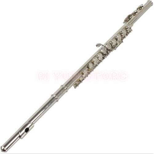 New Silver Plated 16 Holes C Key Flute Set for Students Teacher Practitioner