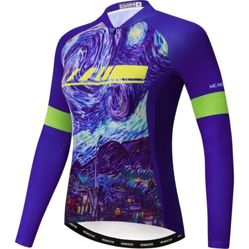 New Women Cycling Jersey Mtb Bicycle Clothing Ciclismo long sleeves Jersey road riding shirt road bike cycling clothing