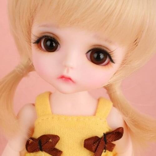 Full Set 1/8 BJD Doll Yellow S.belle Baby Cute Girl Female Doll SD Adjustable Joint Doll Educational Adult Toys Present Kid