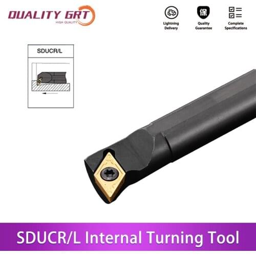 Q.Grt S16Q-SDUCR11 S20R-SDUCR11 S25S-SDUCR11 Internal Turning Tool Holder Carbide Inserts DCMT SDUCR/L CNC Lathe Cutting Tools