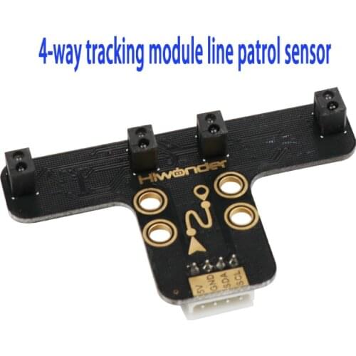 Cheapest Intelligent car robot infrared tracking black and white line recognition