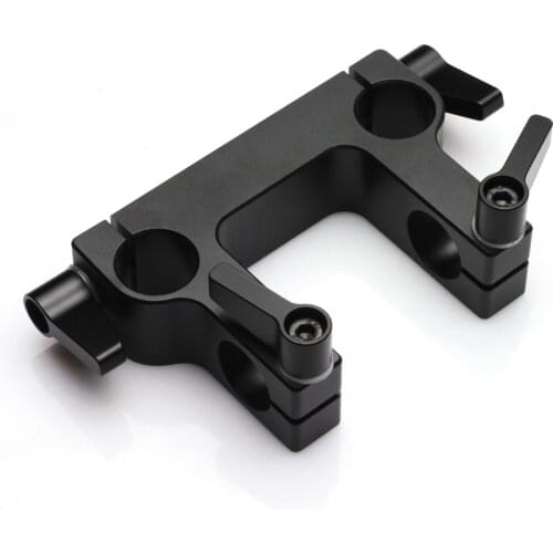 15mm rod Clamp Rail Block Bracket Extension Arm Mount fr Follow Focus Tripod Support System DSLR Film Video Camera Rig Cage Grip