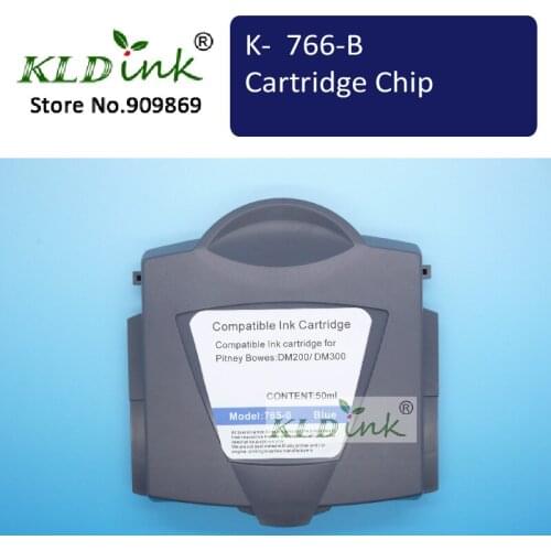 Compatible Blue Ink Cartridge 766-B for Pitney Bowes DM200 / DM300 Franking Machine