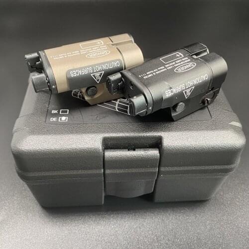 Tactical XC2 Ultra Laser Light Compact Pistol Flashlight Combo Red Dot Laser LED MINI White Light 200 Lumens Airsoft Flashlight