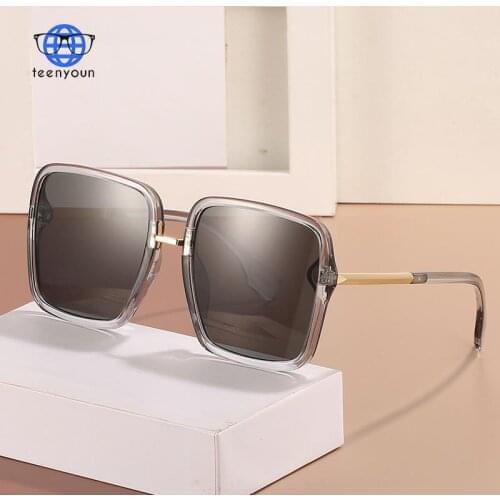 TEENYOUN 2021 Fashion Luxury Brand Designer Square Sunglasses For Women Men Vintage Retro Square Sun Glasses Oculos De Sol UV400