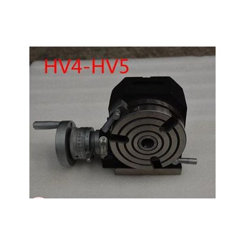 HV4 diameter 100mm vertical and horizontal rotary table high precision take with tail+ honeywheel + plate chuck 80mm diameter