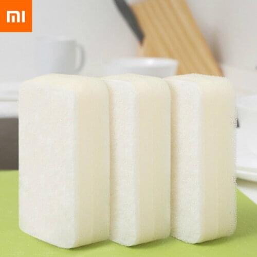 Xiaomi QuanGe 3-layer sponge brush household cleaning tool three-layer composite dishwashing brush Do not hurt your hand