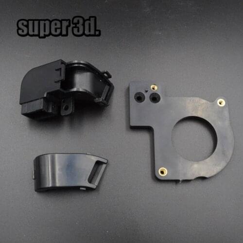 1Set 5015 Blower Cooling Turbo fan 3D Printer duct air flow guide Kit for Extruder DC Cooler Blower Black Plastic fan parts