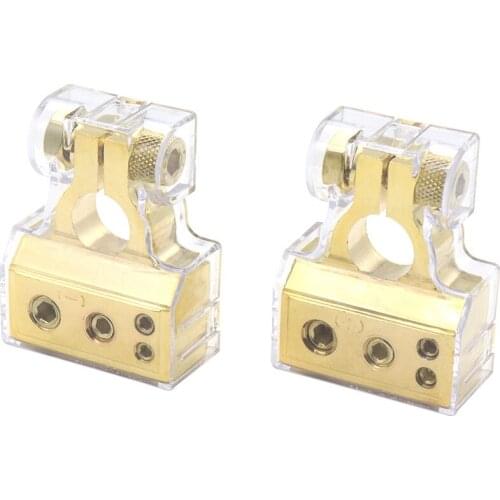 1 Pair Car Battery Terminal Connector Positive Negative Positive Negative Fastener Cable Clamp Fastener Cable Clamp With Cover