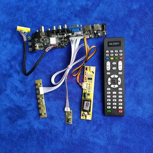 30Pin-LVDS 2CCFL 1024*768 DIY KIT LCD display drive board Signal DVB For QD15XL11/QD15XL15/N150X7-L01 USB VGA AV HDMI-compatible