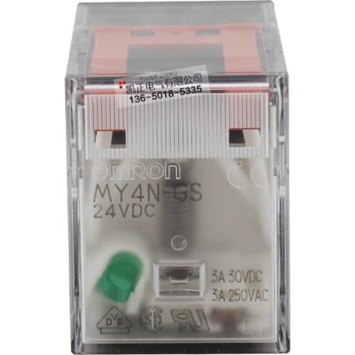 5 pieces Brand new genuine Omron relay MY4N-GS DC24V new (instead of MY4N-J) MY4NGS