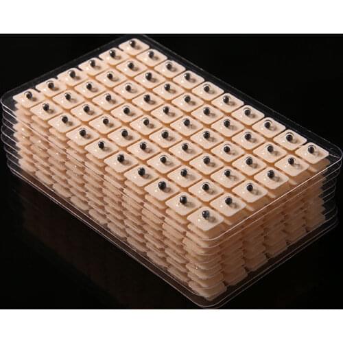600pcs Acupuncture Vaccaria Stickers Ear Seeds Paste Plaster Bean Ear Massage Press Needle Disposable Multi-Condition