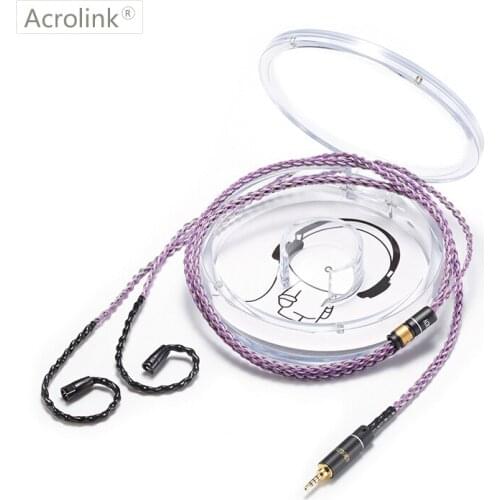 Acrolink 1.2m Upgraded Pcocc silver plated cable with IE80 Interface for 2.5 XLR Detachable Stereo Audio Headphone Cable