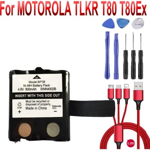 IXNN4002B Battery for MOTOROLA TLKR T80 T80Ex XTR446 XTB446 XT180 XTK446 TLKR T61 T81 T5 T6 T7 T8 T50 T60 Radio