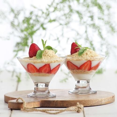 Bowl 6 Pcs Bowl Glass Dish Kitchen Dishes Ice Cream Salad Dessert Yogurt Oats Crisp Cake Breakfast Bowls