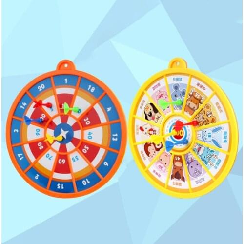 Children Magnetic Sticky Dart Target Board Set Household Wall Hanging Indoor Outdoor Throwing Game Plastic Sports Toy Kids Gift