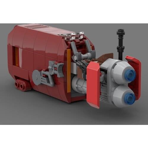 MOC-56363 The Force Awakens Reys Speeder Mini Antigravity Motorcycle Model Building Blocks Space War Movie Toys For Children