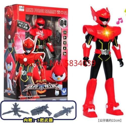 Korea Mini Force Transformation Toys Electric Warrior Deformed Robot Action Figure Weapon Boy Toy Children Souvenir Gift 11