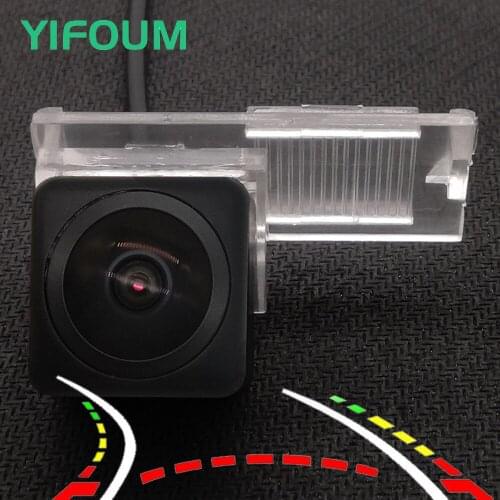 AHD Fisheye Starlight Dynamic Trajectory Car Rear View Camera For Citroen C2 C3 C4 C5 DS3 DS5 DS6/Peugeot 207 208 301 307 CC