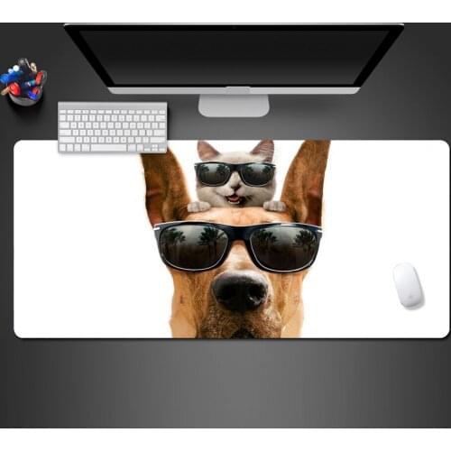 Creative Cute Dog And Cats Mouse Pad High Quality Large Pad PC Gaming Computer Mats Domineering Gamer Animal Desk Mats Gifts