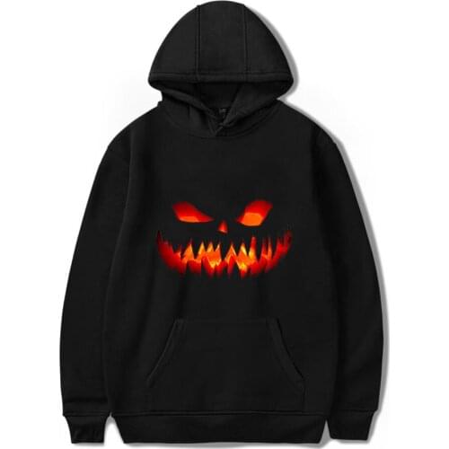 Cool Happy Halloween Hoodie 2019 New Arrival Black Fashion Hip Hop Sweatshirt Men/Women Autumn Winter Casual Cotton Pullover Hoo