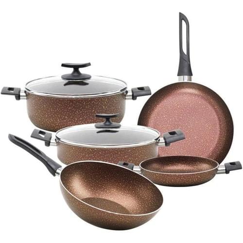 Jogo de panela utensílios de cozinha посуда для кухни panelas 7 Piece Granite Pots