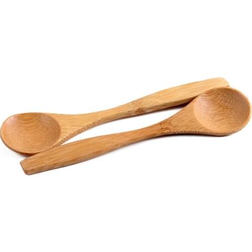 2pcs Honey Stirring Spoon Natural Eco Friendly Biodegradable Bamboo For Coffee Milk Tea Kitchen Baby Tableware Dining Utensils