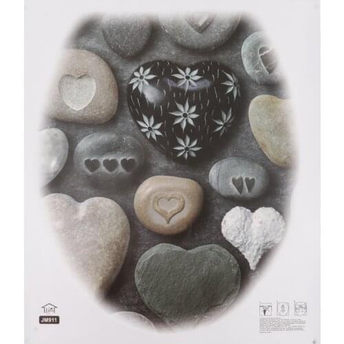 Adhesive Bathroom Toilet Seat Lid Decal Sticker Mural for Home Decoration