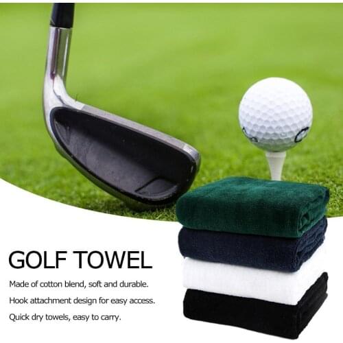 Golf Towel with Hook 12"×20" Folded Microfiber Waffle with Carabiner Clip for Golf Sports Running Yoga