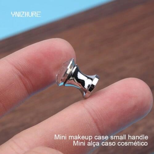 Puxadores Ynizhure Fashion Shine 12mm 15pcs Lot / Furniture Crystal Small Handle Dresser Dressing Box Knob Mini Drawer Cabinet