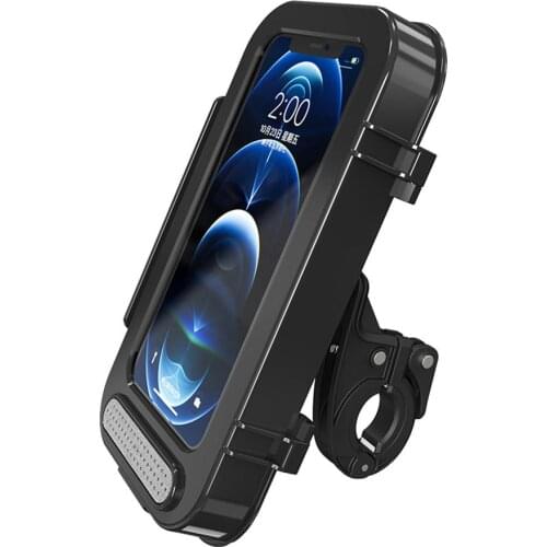 Adjustable Waterproof Bicycle Phone Holder Universal Bike Motorcycle Cell Phone Mount For 5.5-6.7 Inches Mobie Phone Bracket