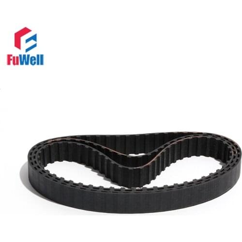 585L/600L/630L/640L/669L Closed Loop Pulley Belt L Type Black Rubber Timing Belt 12.7/15/20/25/30/38mm Belt Width Toothed Belt