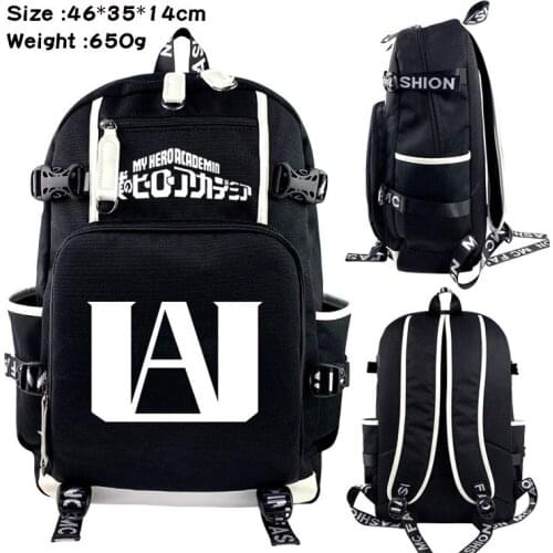 My Hero Academia Bakugou Katsuki Backpack Midoriya Izuku Laptop Shoulder Bag Satchel Rucksack Teenager Travel Knapsack