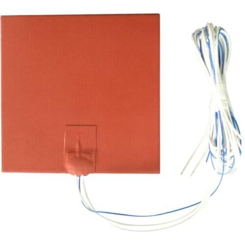 200x200MM 230V 500W Silicone Blanket Heater Silicone Rubber Heater For Surface Heating with 3M Adhesive and 100k Thermistor