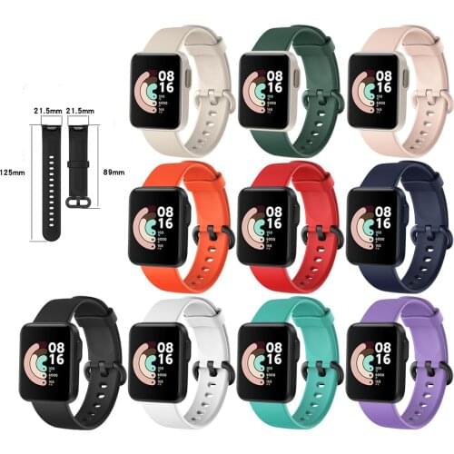 Silicone Smartwatch Replacement Part Sport Wrist Watchband For Xiaomi Mi Watch Lite/Redmi Strap Smart Wristband Band Accessories