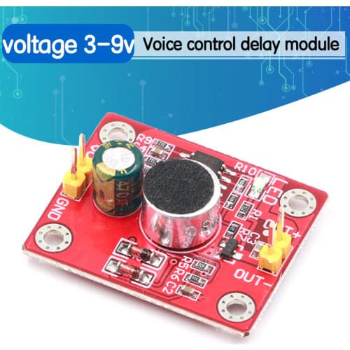Voice-controlled delay module direct drive LED motor DIY small table lamp small electric fan