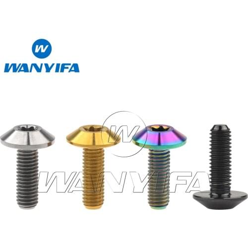 Wanyifa Titanium M5x12 15mm Button Torx Head Bolt for Motorcycle Shell Screw