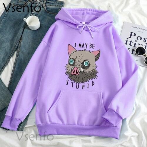 Imetsu No Yaiba Anime Hoodie Demon Slayer Inosuke Aesthetic Sweatshirts Vintage Hoodies Janpan Manga Pullovers Oversize Clothes