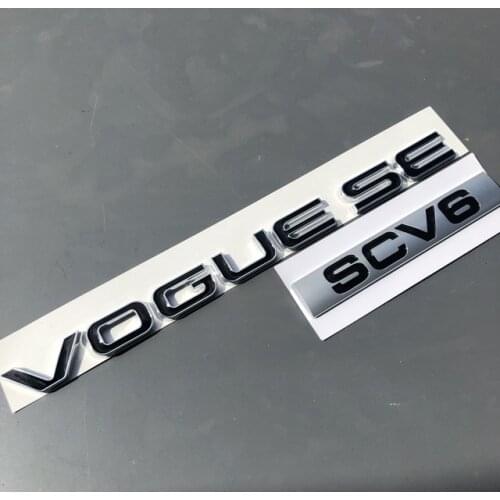 VOGUE SE SCV6 Bar Emblem Letter Logo for Range Rover VOGUE Executive Extended Edition Car Styling Side Trunk Badge Sticker