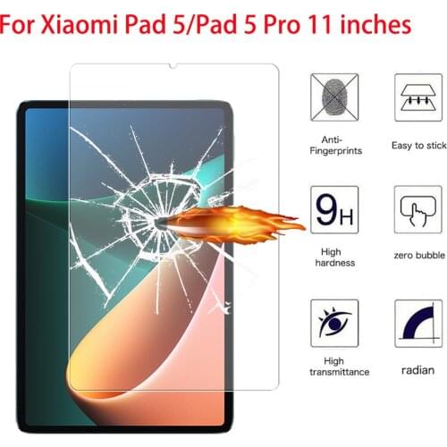 Tempered Glass For Xiaomi Pad 5 Pro 2021 11.0 Inch Tablet Protective Film For Xiaomi Mipad 5 Pro Mi Pad 5 Screen Protector