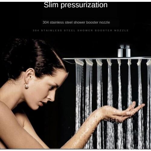 304 Stainless Steel Shower Head Top Spray Supercharged Bathroom Shower Head Shower Single Home Shower Panel Rain Shower Set