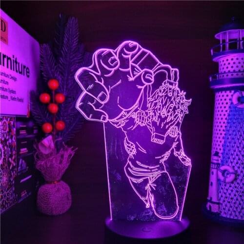 3d Lamp My Hero Academia Shigaraki Tomura LED Night Light Home Decoration Lampara Anime Figure Manga Decor Lighting Boku No Hero