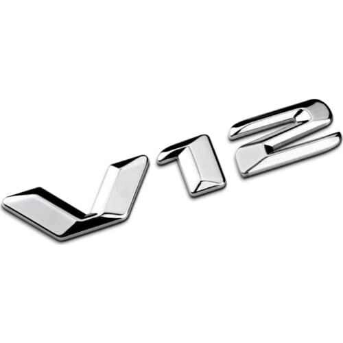 3D Metal Car Body Sticker V12 For Mercedes Benz Maybach S600L W222 S400 Decals Side Fender Rear Trunk Emblem Badge Accessories