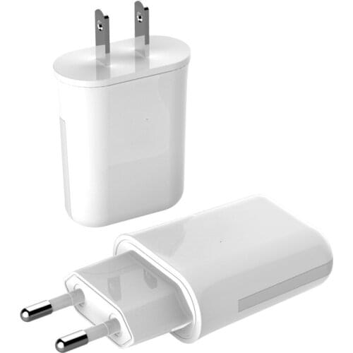 5V 2.1A Output OEM for Samung 2 in 1 Core USB Phone Charger Pack EURO / US Plug Adapter Round 629