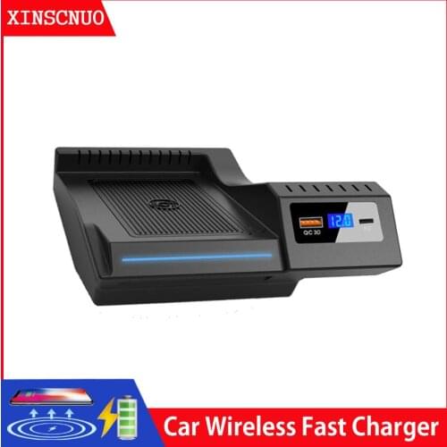 Car For Mercedes Benz C/GLC C180 C200 GLC260 GLC300 wireless mobile charger QI wireless Fast charging phone Car Charging Pad