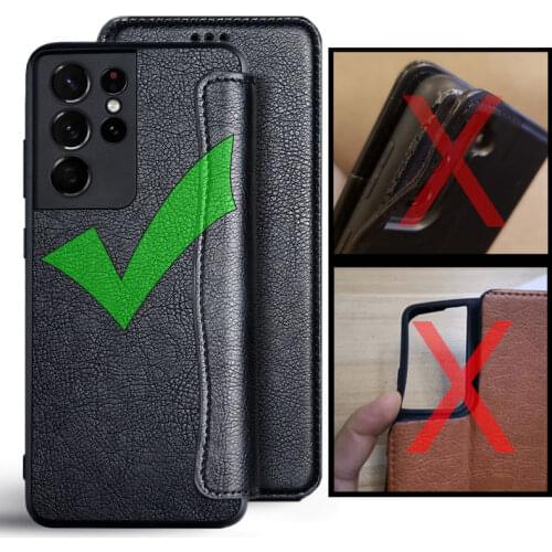 Case for samsung galaxy s21 ultra plus coque Flip cover Leather no magnet funda for samsung galaxy s21 ultra case capa