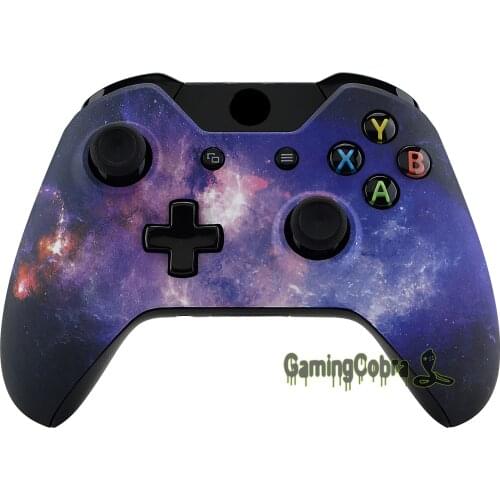 Nebula Galaxy Soft Touch Top Repair Front Housing Shell for Standard Xbox One Controller Model 1537/1697