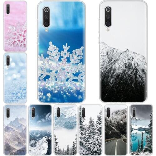 White Mountain Pine Tree Forest Mountain Peak Mist Phone Case For Xiaomi Redmi Note 10 9S 8T 9 8 7 6 5 Pro S2 9C 9A 8A 7A 6A 5A
